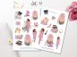 Preview: Girls Pink Sticker Set